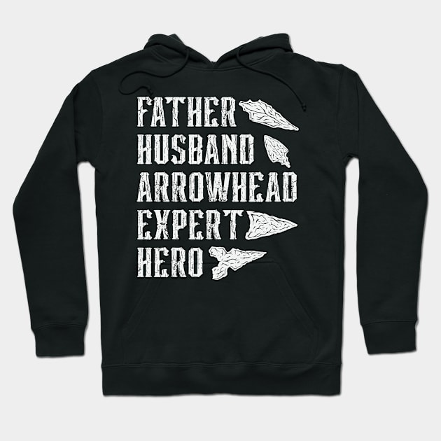 Arrowhead Father Husband Gift Hoodie by Emmi Fox Designs